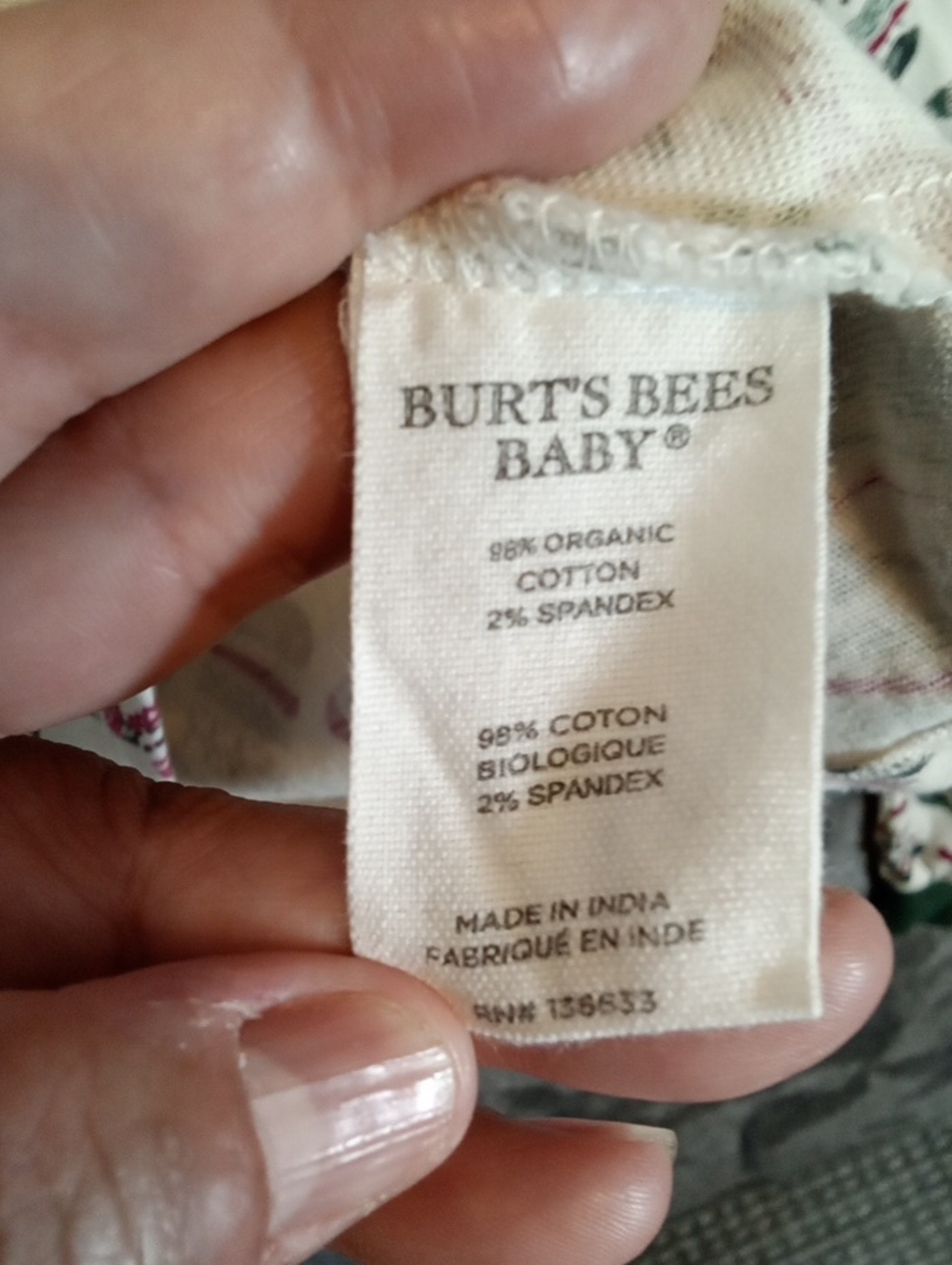 Burt's Bees Baby Womens Set Pajamas All Over Print Mittens Organic Cozy Sz Small - Picture 6 of 10